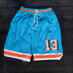 Legendary #13 GOAT Shorts – Rhinestone Bling Edition