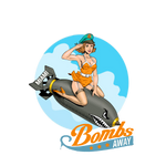 Pin Up Gal Bombs Aways