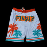 Fins Vibez Tropical Shorts White