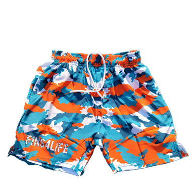 Fins Up City  Camo Performance Shorts