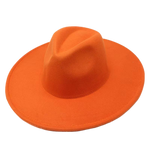 Unisex Orange Fedora Hat