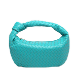 Braided Woven Handbag – Aqua or Orange