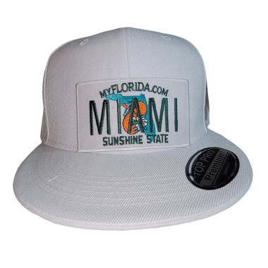 Miami Florida License Plate Hat