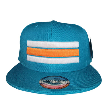 Miami Fins4Life Throwback Stripe Snapback