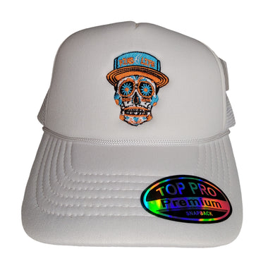 Miami Sugar Skull Foam Trucker Hat