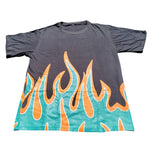 Fuego Flame Shorts Set – Screen Printed | Premium Cotton | Miami Vibes