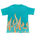 Fuego Flame Shorts Set – Screen Printed | Premium Cotton | Miami Vibes