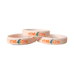 Fins4life Debossed Silicone Bracelet