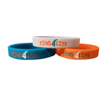Fins4life Debossed Silicone Bracelet