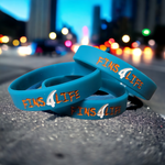 Fins4life Debossed Silicone Bracelet