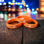 Fins4life Debossed Silicone Bracelet