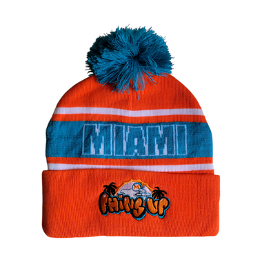Phins Up Pom Pom Beanies