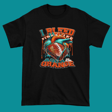 I Bleed Aqua & Orange