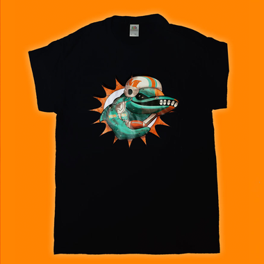 Mean Fighting Fins Dolphin T-shirt