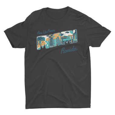 Fins Up From Miami Souvenir T Shirt