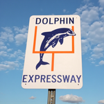 Dolphins Express 836 Highway Sign Replica