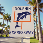 Dolphins Express 836 Highway Sign Replica