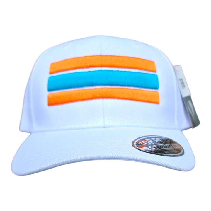 Miami Fins4Life Throwback Stripe Bill Hat