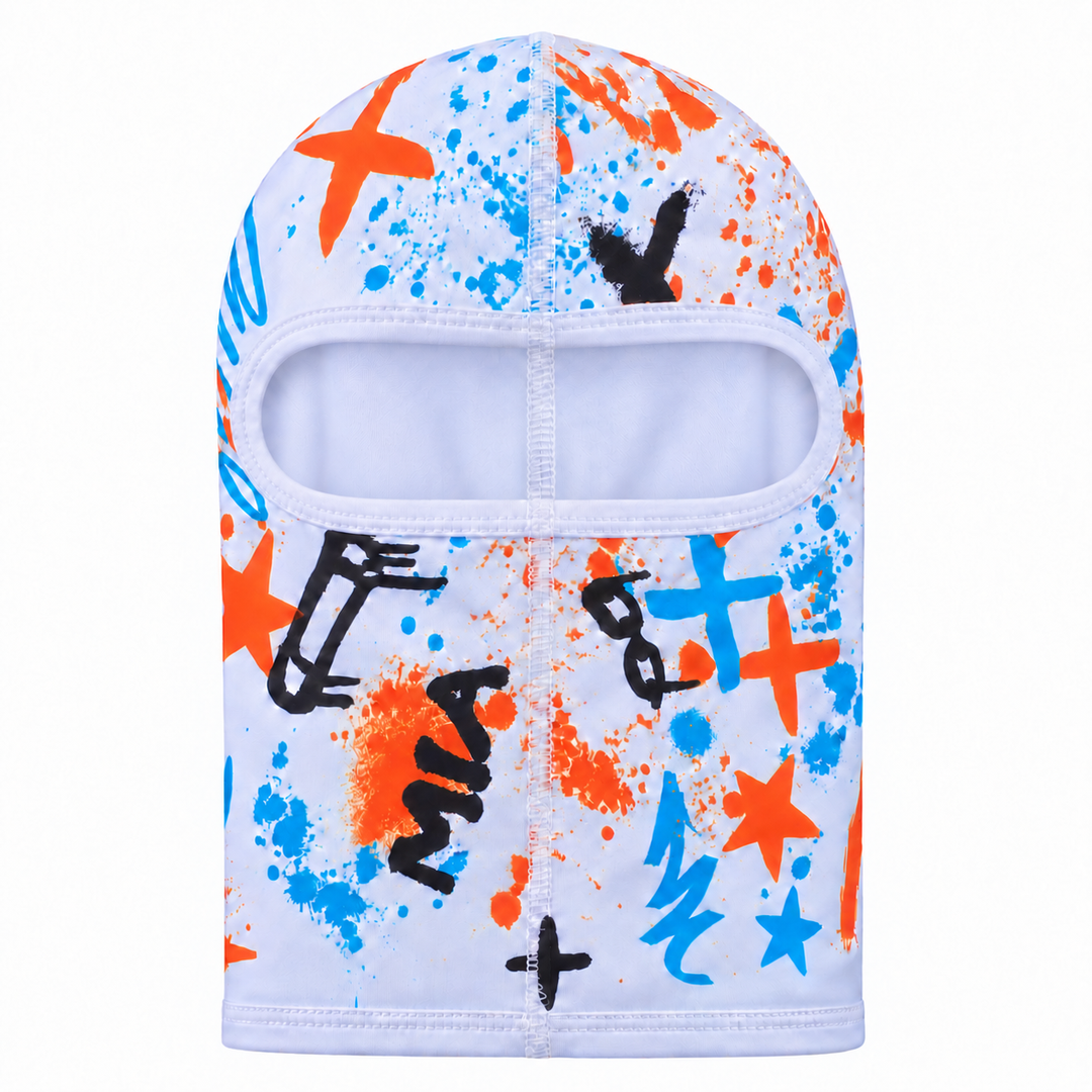 Rockstar Graffiti Balaclava Face Mask – Black or White