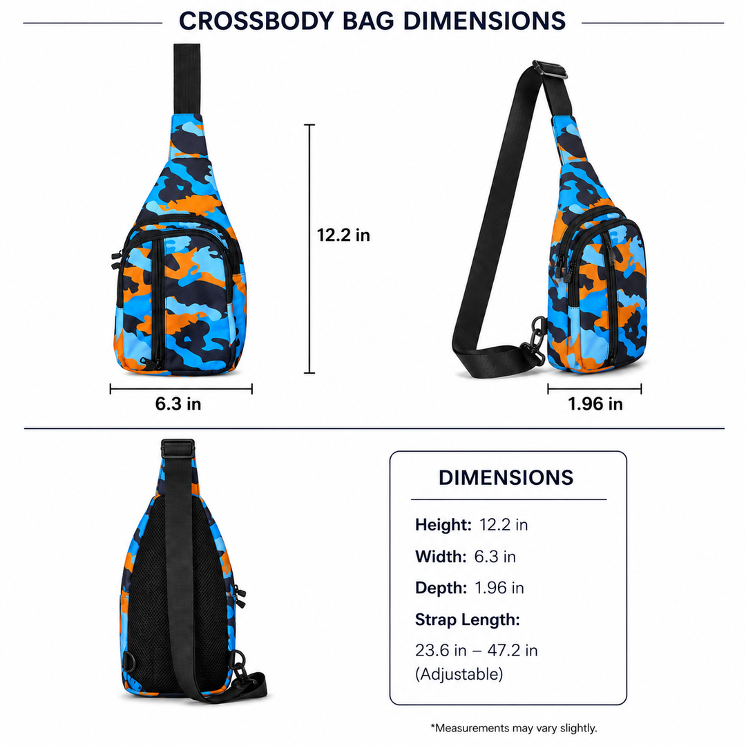 FINS4LIFE Rivalry Camo Crossbody Sling Bag