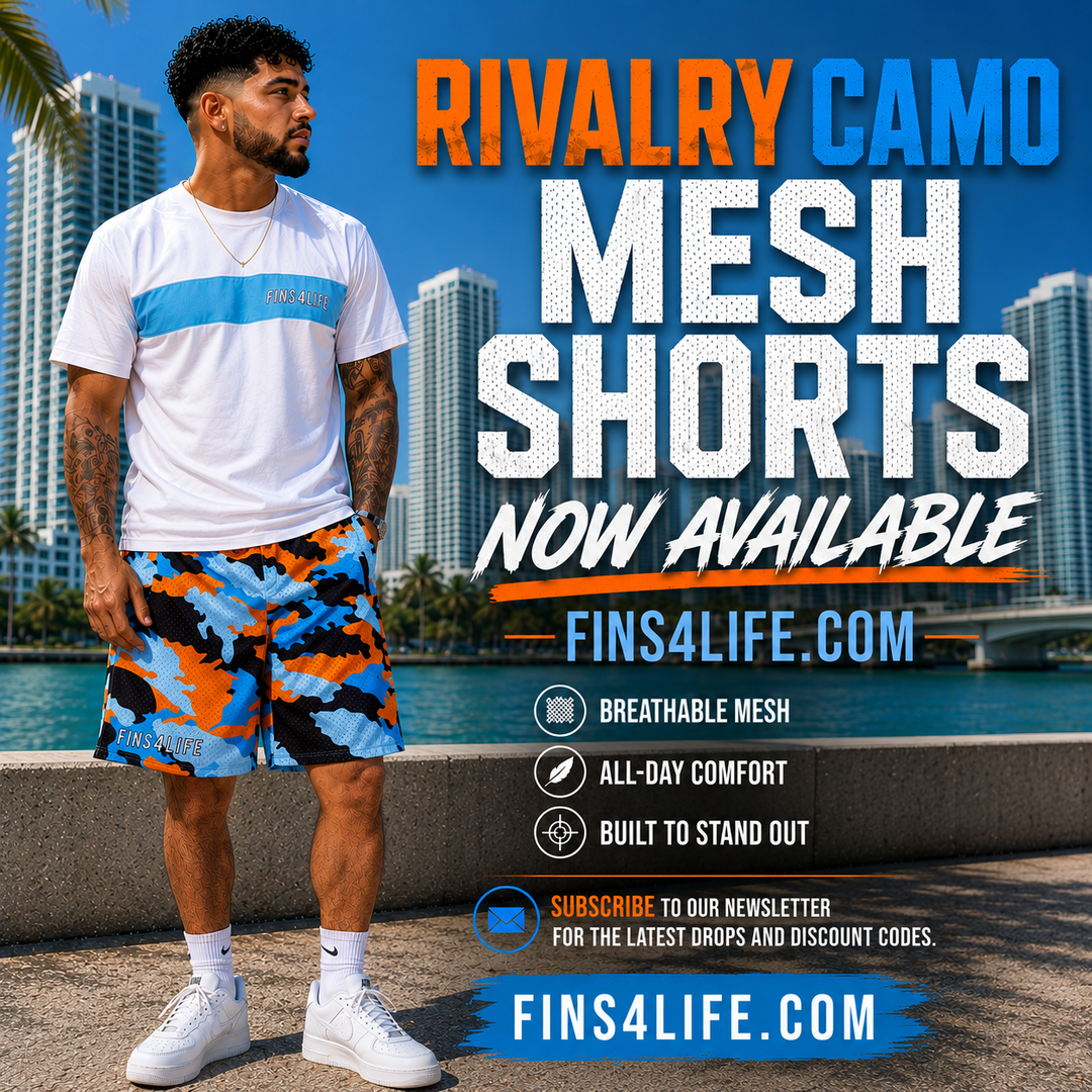 Fins City Rivalry Camo Mesh Shorts
