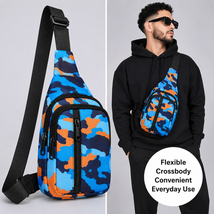 FINS4LIFE Rivalry Camo Crossbody Sling Bag