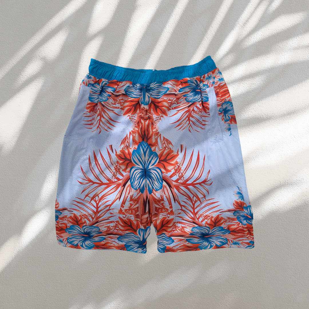 Floral Design Shorts &amp; Shirt Set