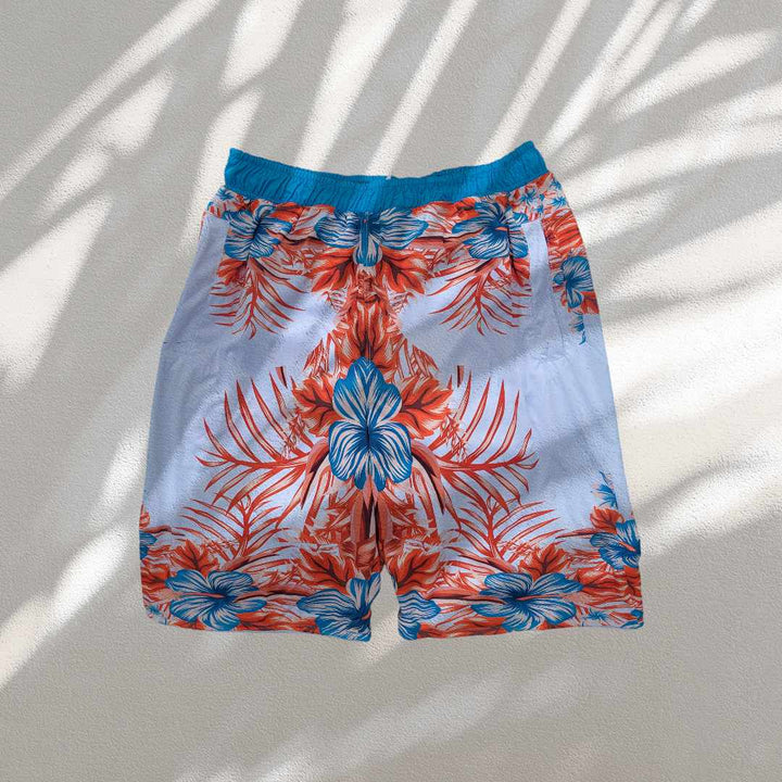 Floral Design Shorts &amp; Shirt Set