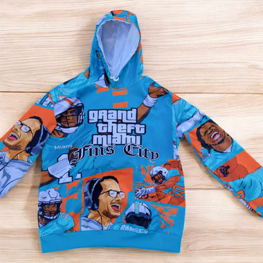 GTA Miami Fins City Style Hoodie