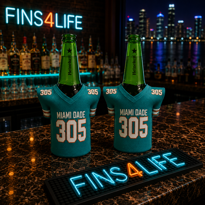 Miami Dade 305 Bottle &amp; Can Jersey Koozie