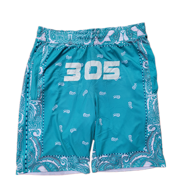 Miami 305 Paisley Bandana Style Shorts