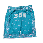 Miami 305 Paisley Bandana Style Shorts