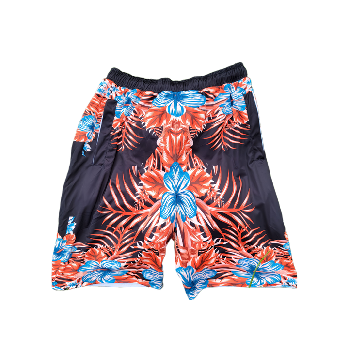 Floral Design Shorts &amp; Shirt Set