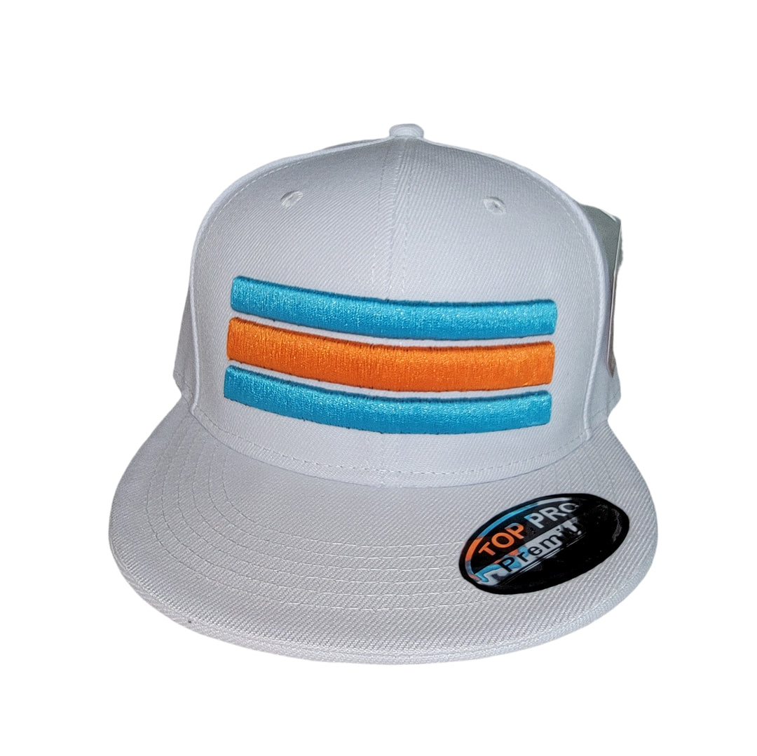 Miami Fins4Life Throwback Stripe Snapback