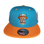 Fins4Life Sugar Skull Two-Tone Snapback