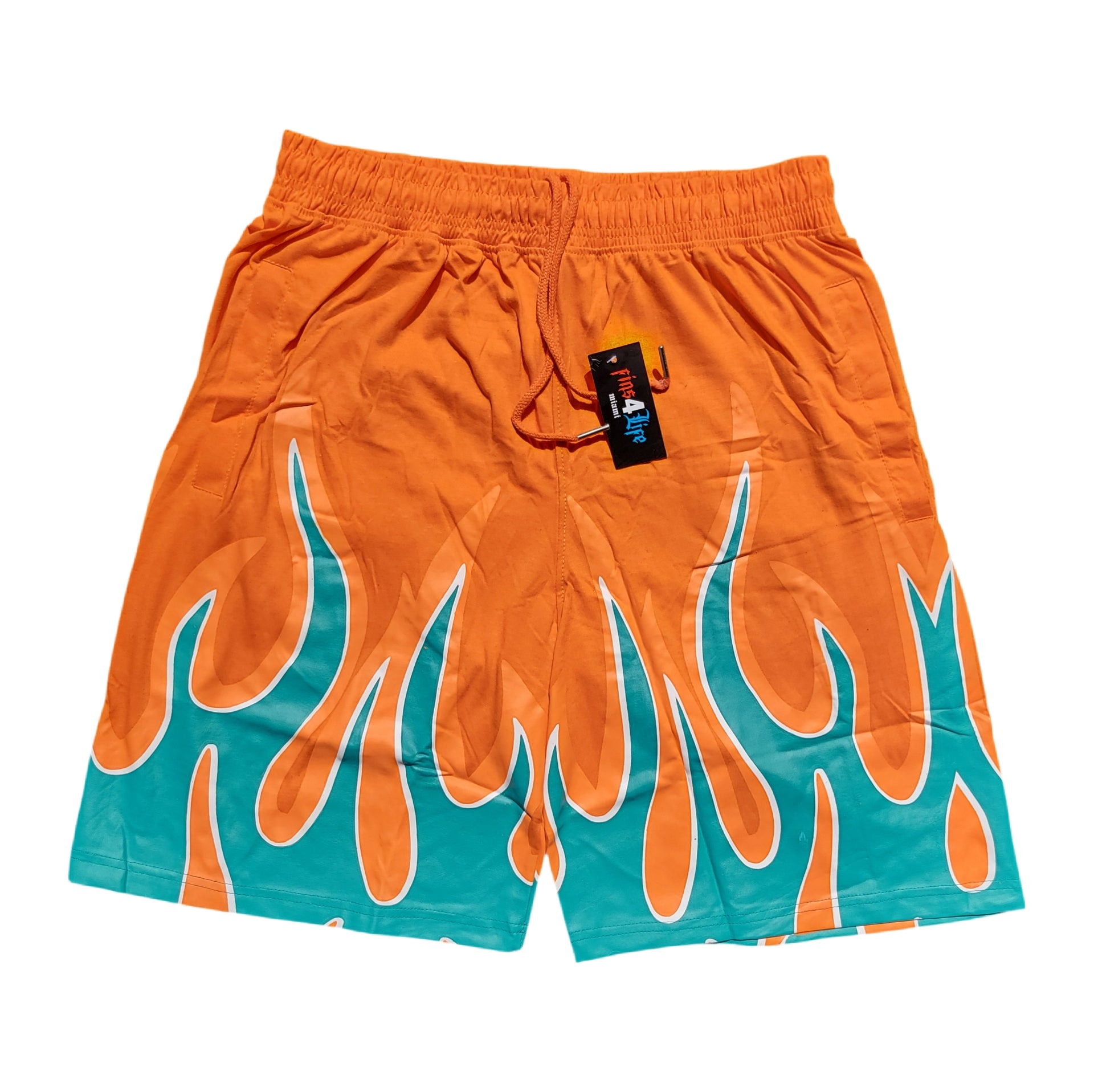 Fuego Flame Shorts Set – Screen Printed | Premium Cotton | Miami