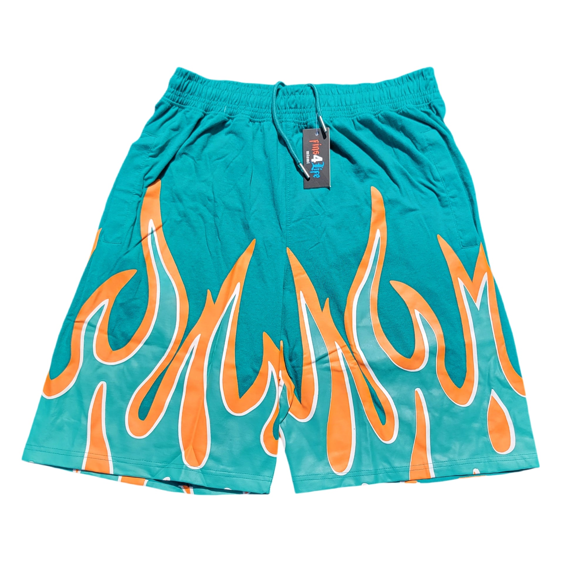 Fuego Flame Shorts Set – Screen Printed | Premium Cotton | Miami