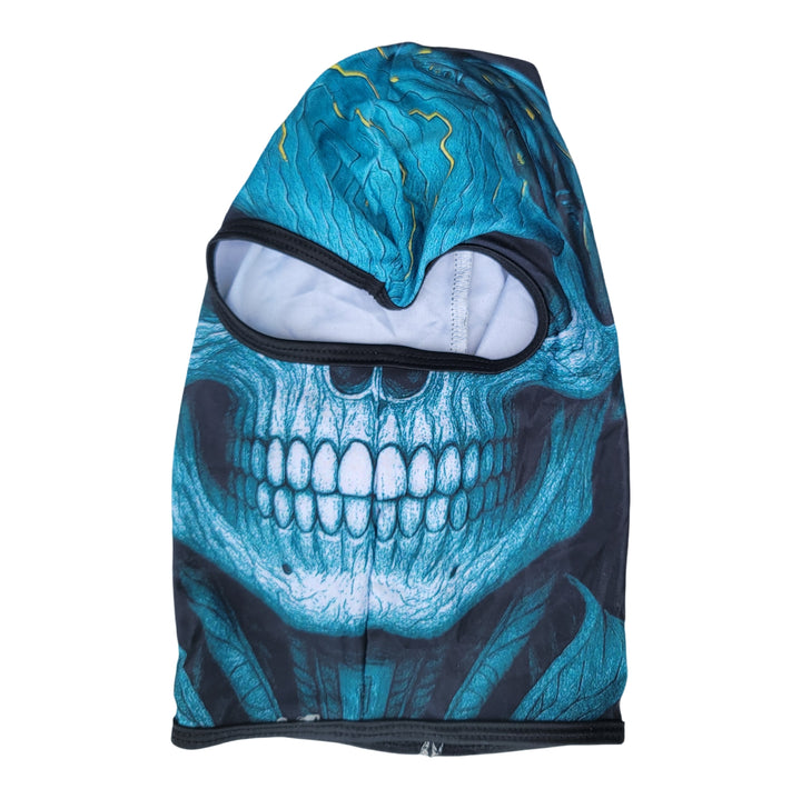 Aqua Ghost Skull Full Face Balaclava Ski Mask
