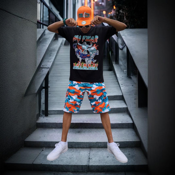 Fins City Camo Cargo Shorts