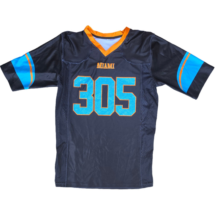 Rivalry 305 Rhinestone Black Jersey