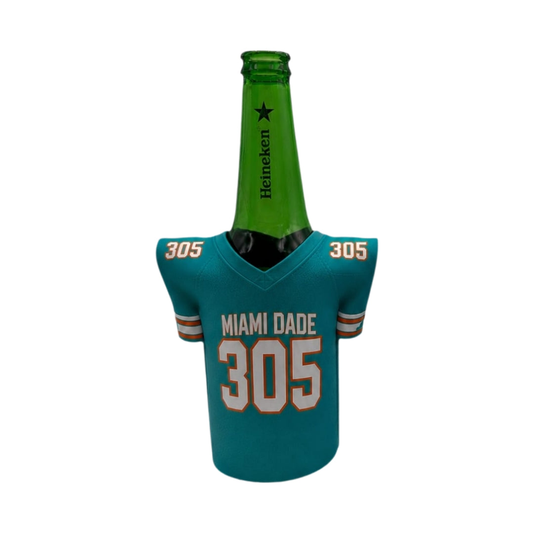 Miami Dade 305 Bottle &amp; Can Jersey Koozie