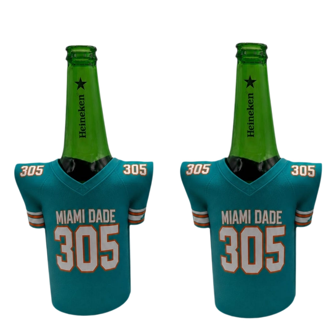 Miami Dade 305 Bottle &amp; Can Jersey Koozie