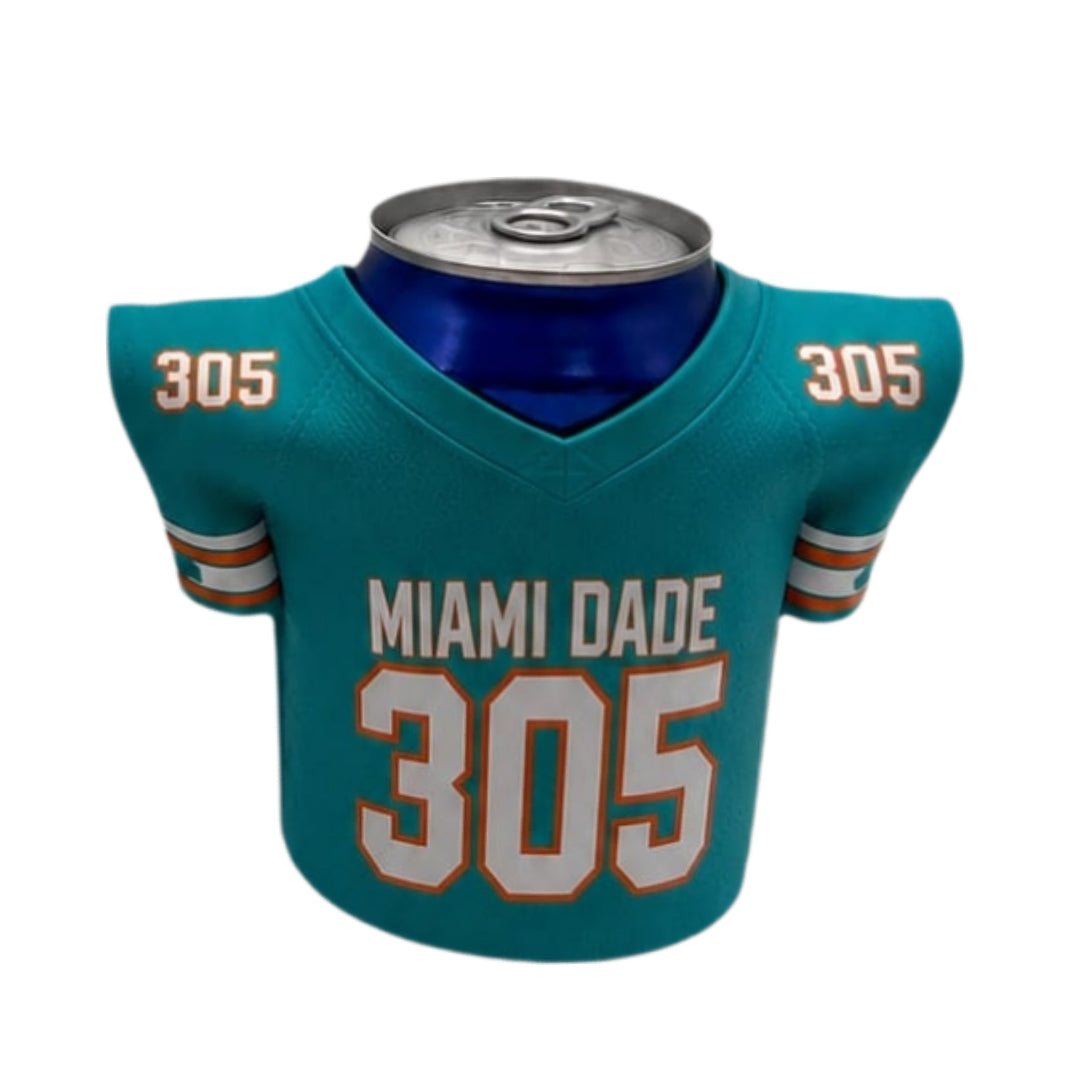 Miami Dade 305 Bottle &amp; Can Jersey Koozie