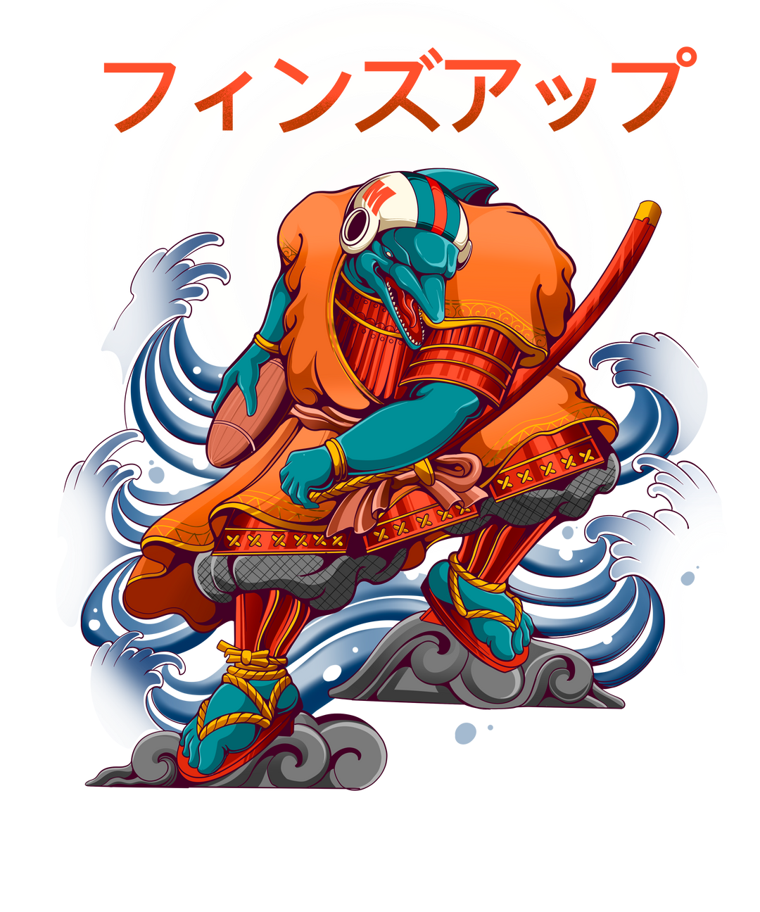 Dolphino FinsUp Anime Tshirt