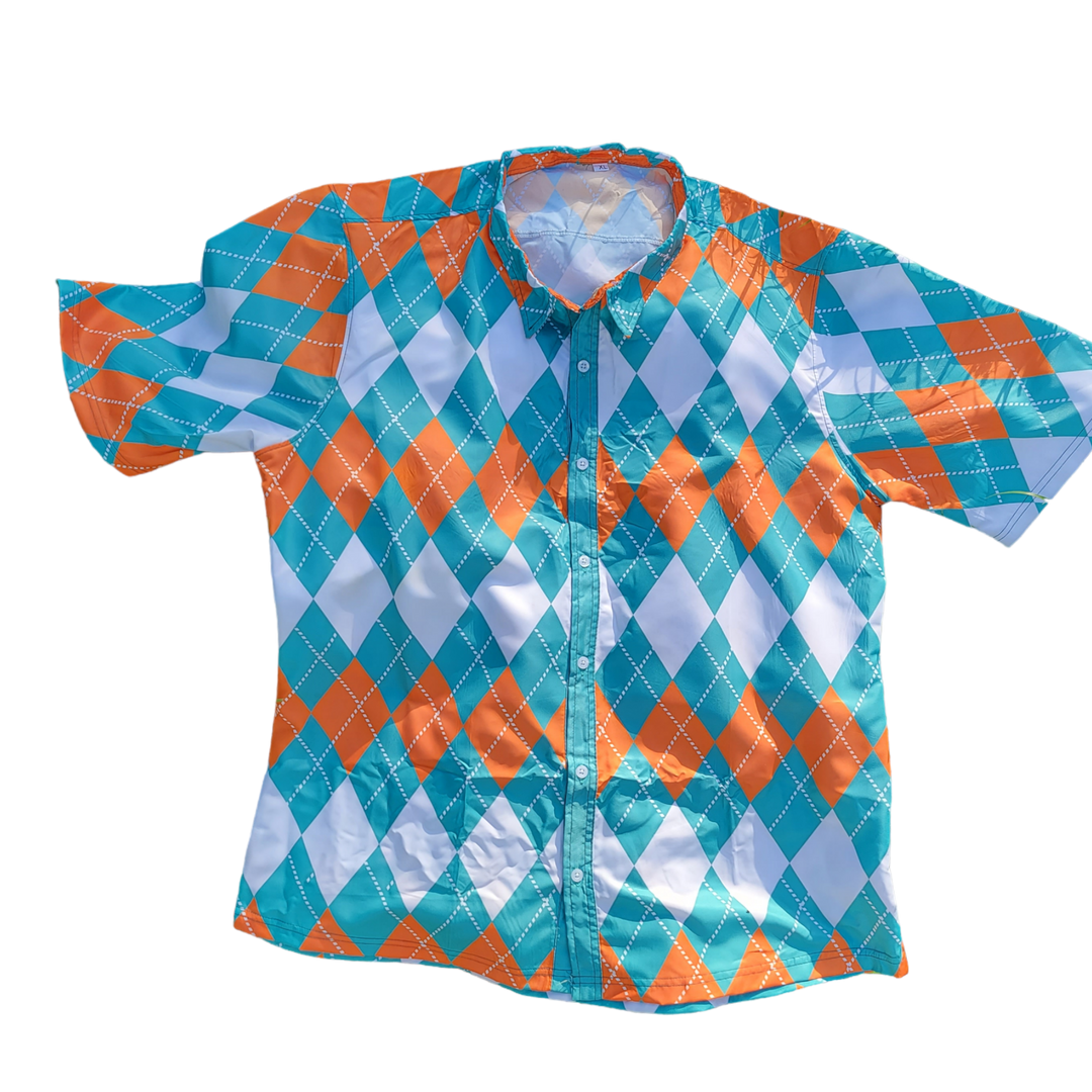 Field of Dreams Button Up Short Sleeve Shirt