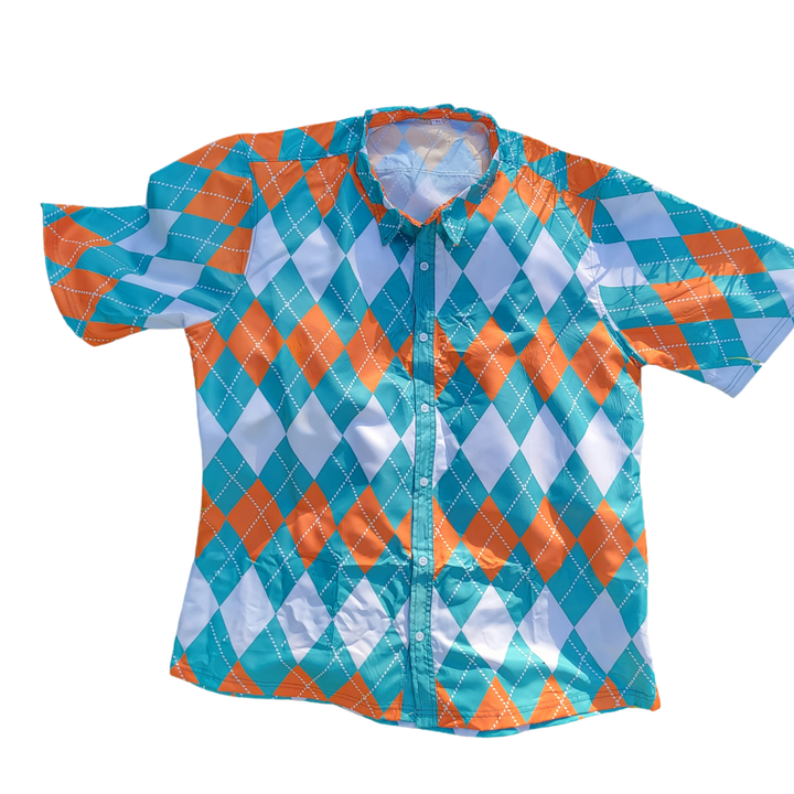 Field of Dreams Button Up Short Sleeve Shirt