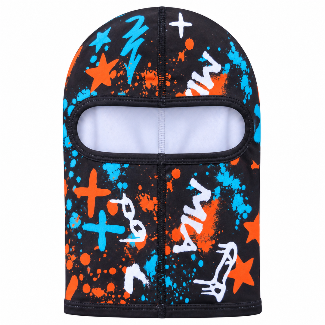 Rockstar Graffiti Balaclava Face Mask – Black or White