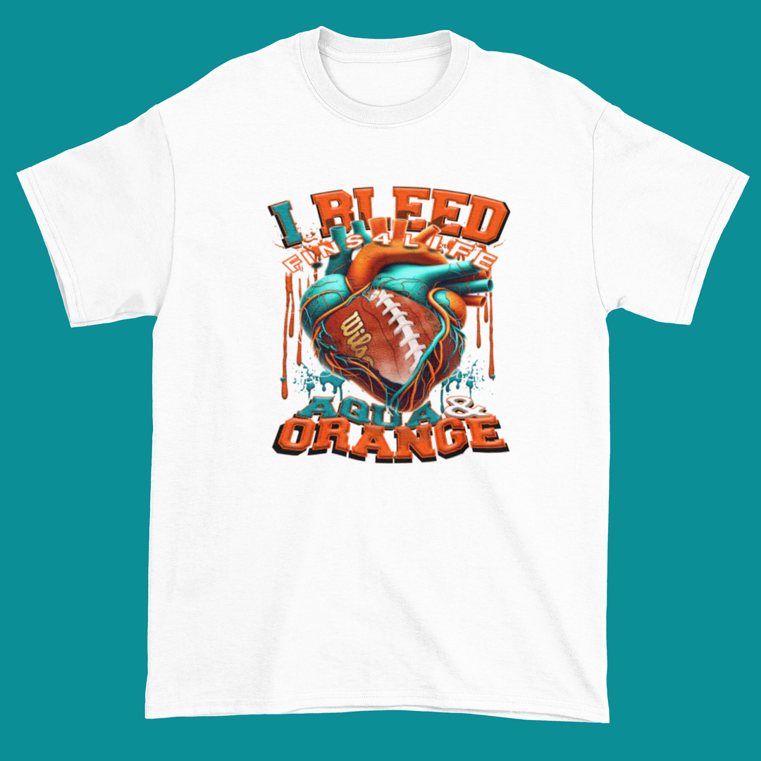 I Bleed Aqua &amp; Orange
