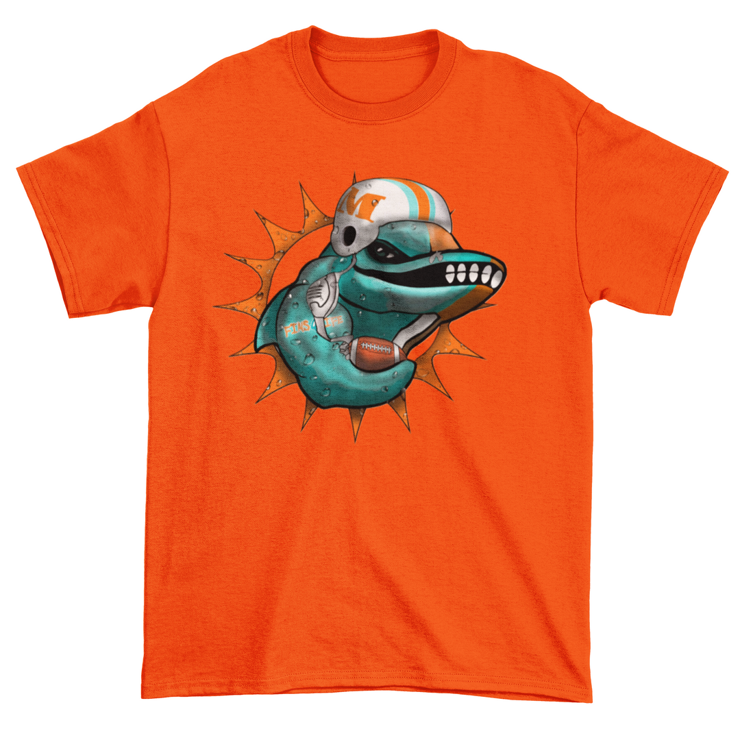 Mean Fighting Fins Dolphin T-shirt