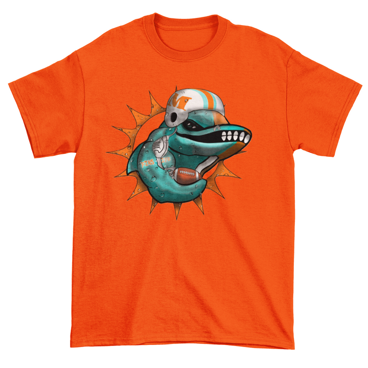 Mean Fighting Fins Dolphin T-shirt